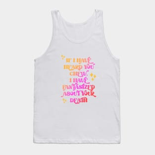 Misophonia Tank Top